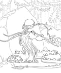 Hello Ninja Coloring Book