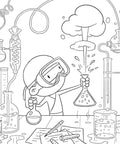 Hello Ninja Coloring Book